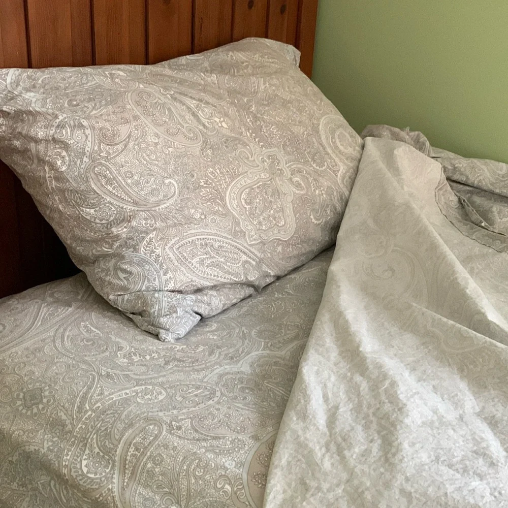 Ralph Lauren Twin Sheet Set with Paisley - cotton
